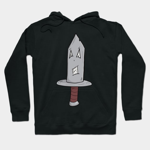 Knife Cartoon Style “Knifey MC Kniferson” Hoodie by JonnyVsTees